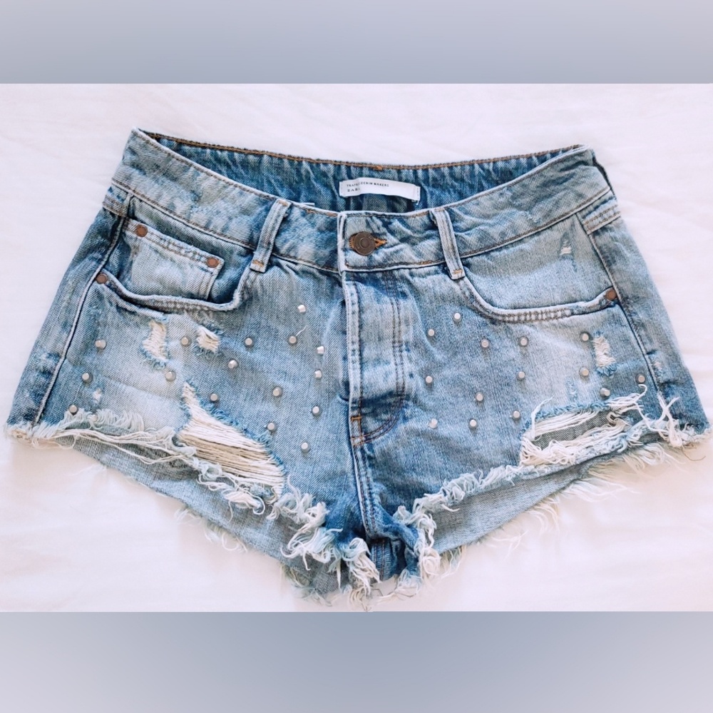 Denim shorts